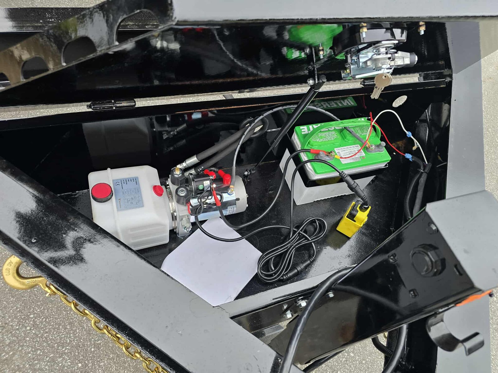 New 7x16x4 Black Dump Trailer - Image 4