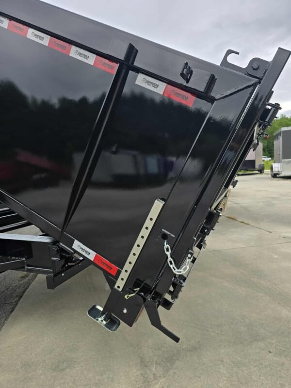 New 7x16x4 Black Dump Trailer
