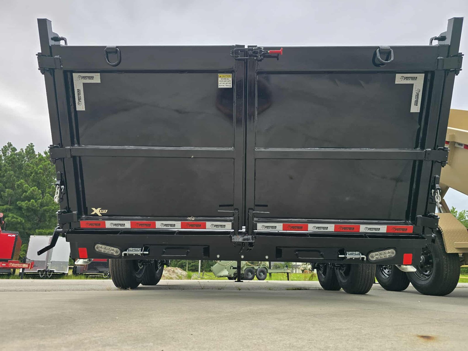 New 7x16x4 Black Dump Trailer - Image 6
