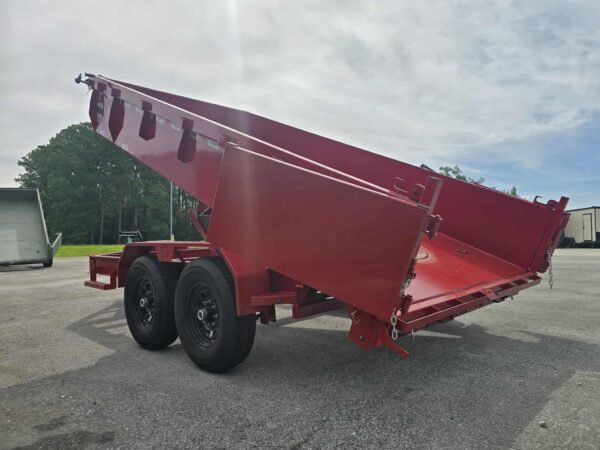 New 7x14x2 Red Dump Trailer