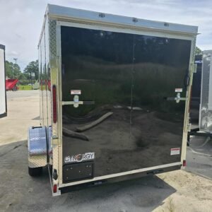 New Enclosed 6x10Sa Black Cargo Trailer - Image 3