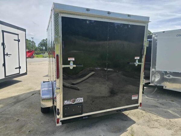 New Enclosed 6x10Sa Black Cargo Trailer