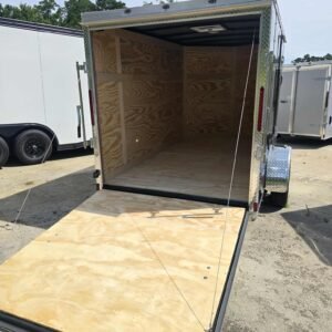 New Enclosed 6x10Sa Black Cargo Trailer - Image 4