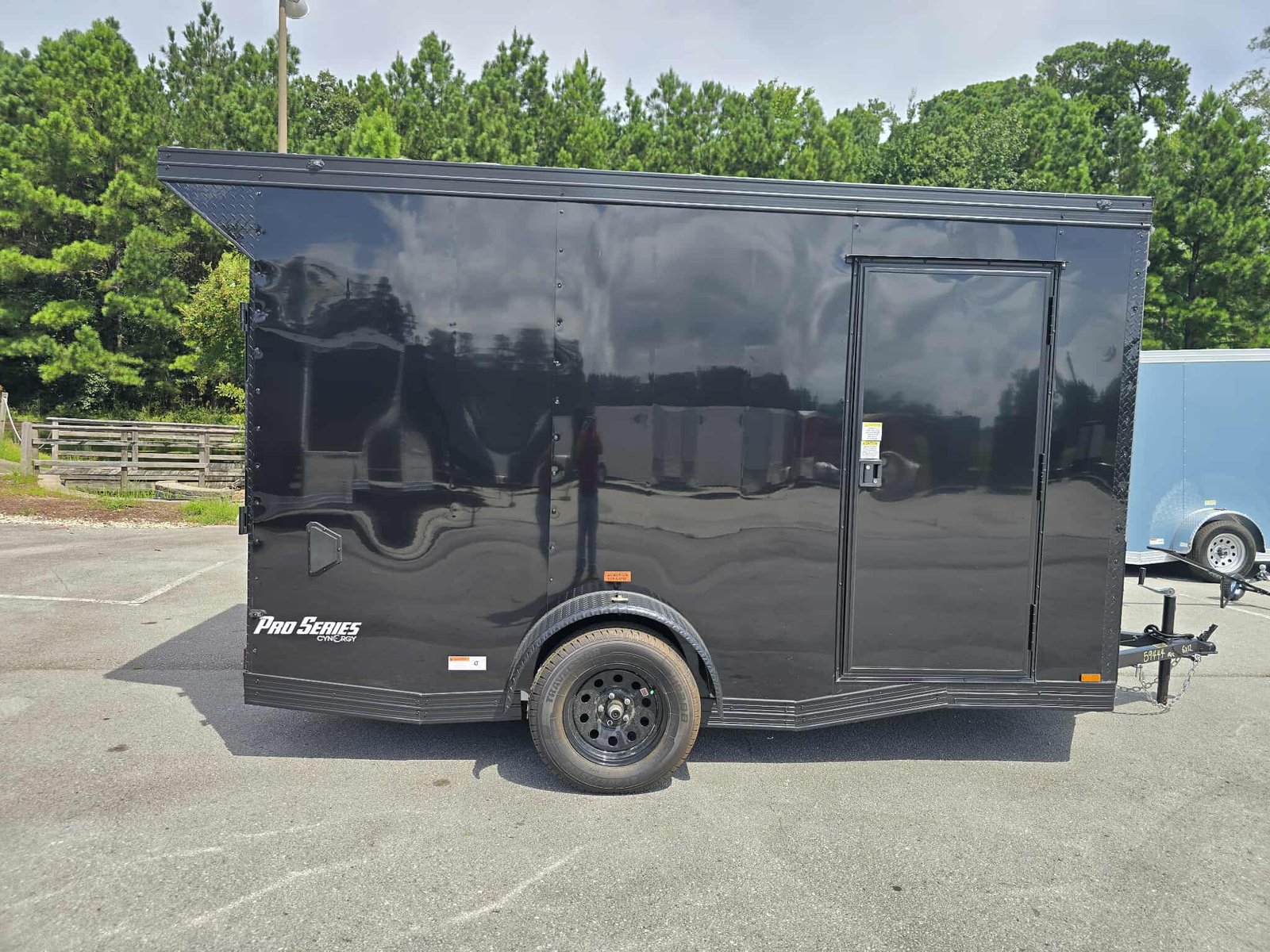 New Enclosed 6x12sa Black Cargo Trailer - Image 2