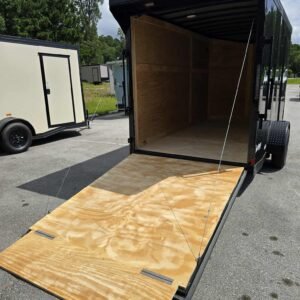 New Enclosed 6x12sa Black Cargo Trailer - Image 4