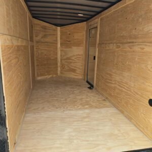 New Enclosed 6x12sa Black Cargo Trailer - Image 5