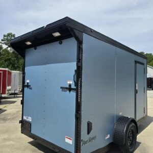 New Enclosed 6x12Sa Blue Metallic Cargo Trailer - Image 3