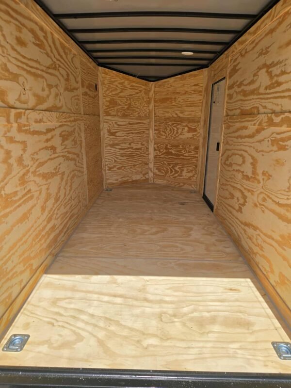 New Enclosed 6x12Sa Blue Metallic Cargo Trailer