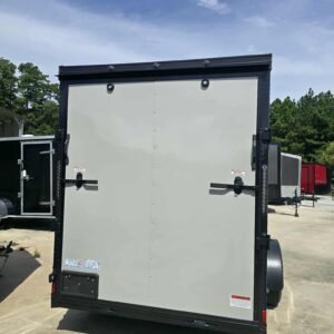 New Enclose 6x12sa Dove Gray Cargo Trailer - Image 3