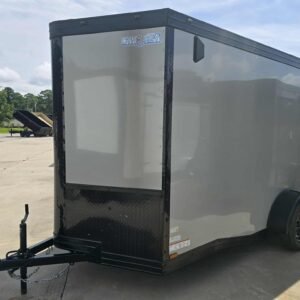 New Enclose 6x12sa Dove Gray Cargo Trailer