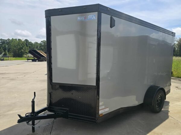 New Enclose 6x12sa Dove Gray Cargo Trailer