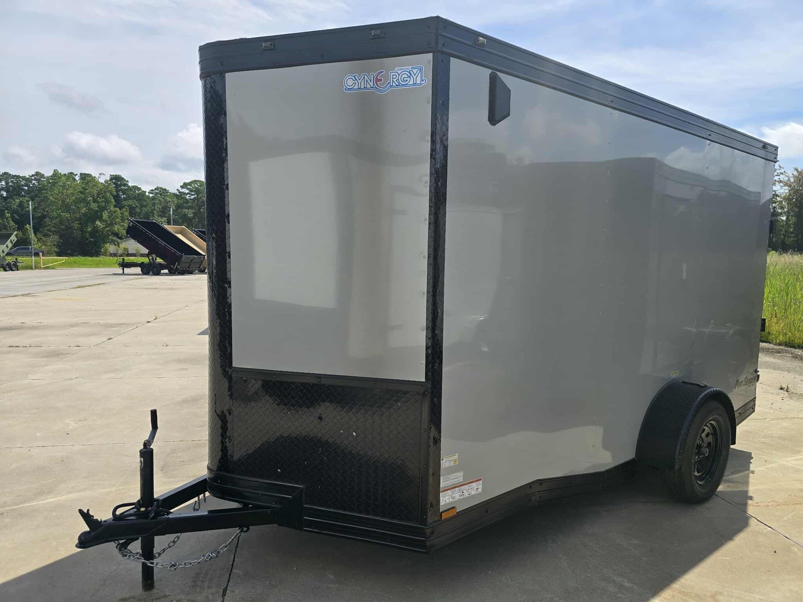 New Enclose 6x12sa Dove Gray Cargo Trailer - Image 1