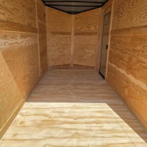 New Enclosed 6x12Sa Charcoal Cargo Trailer - Image 5