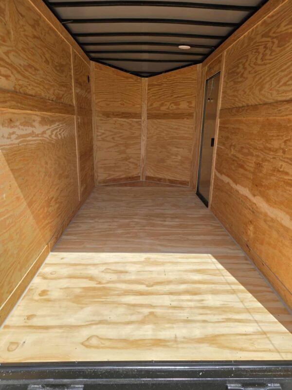 New Enclosed 6x12Sa Charcoal Cargo Trailer
