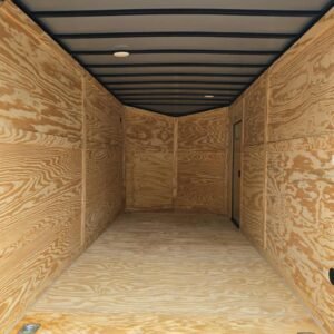 New Enclosed 7x14Ta Blue Metallic Cargo Trailer - Image 5