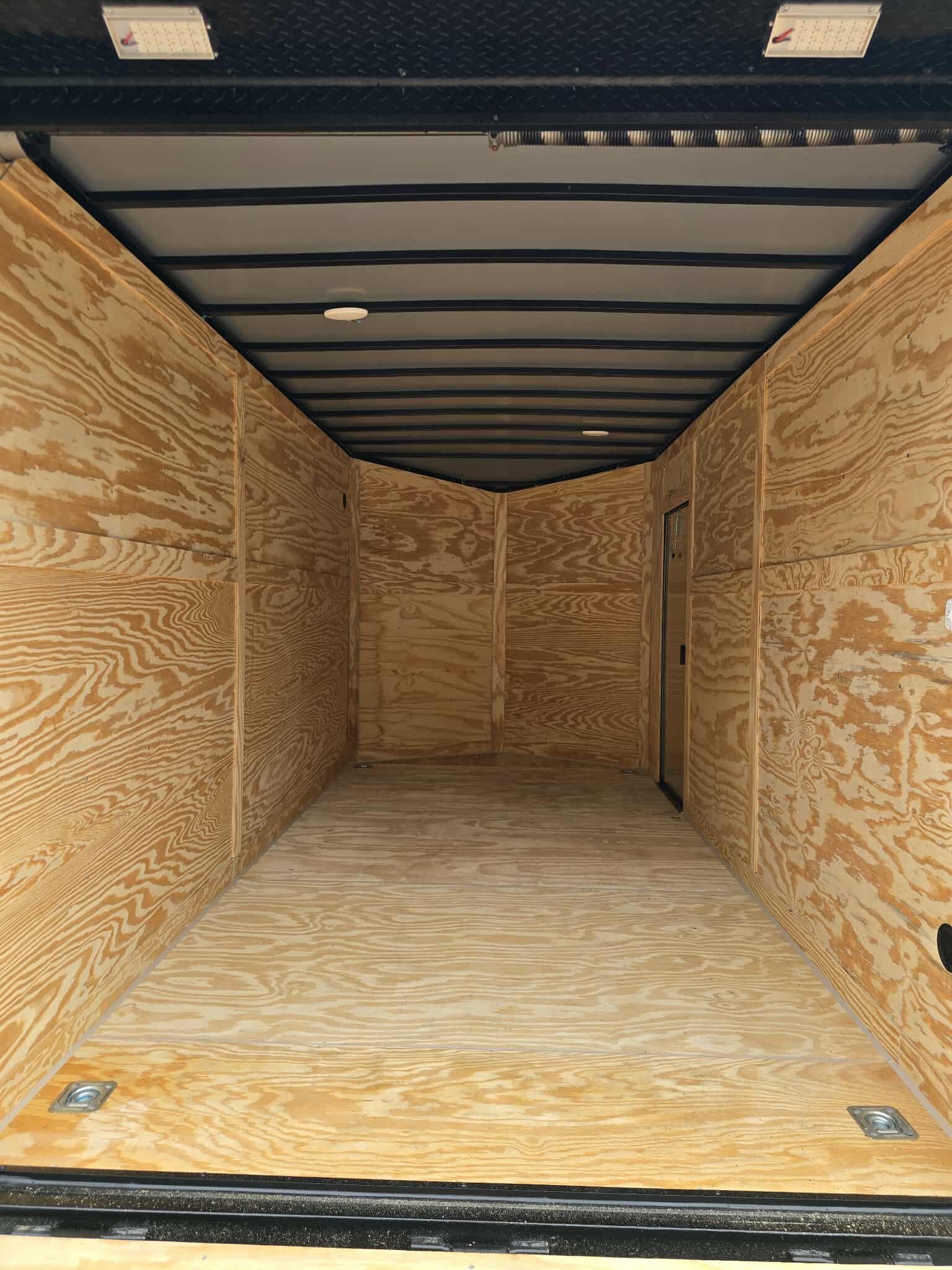 New Enclosed 7x14Ta Blue Metallic Cargo Trailer - Image 5