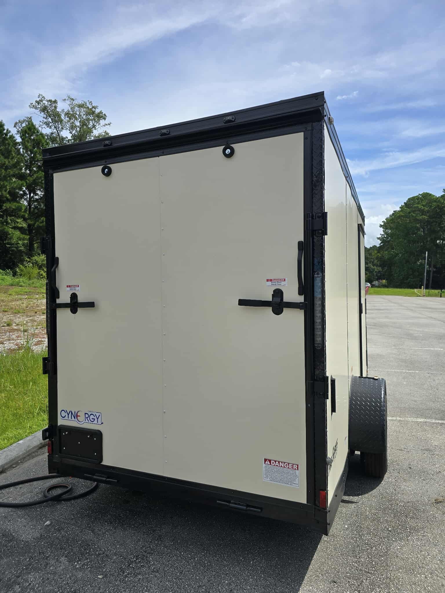 New Enclosed 6x12sa Pearl White Cargo Trailer - Image 3
