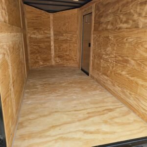 New Enclosed 6x12sa Pearl White Cargo Trailer - Image 5