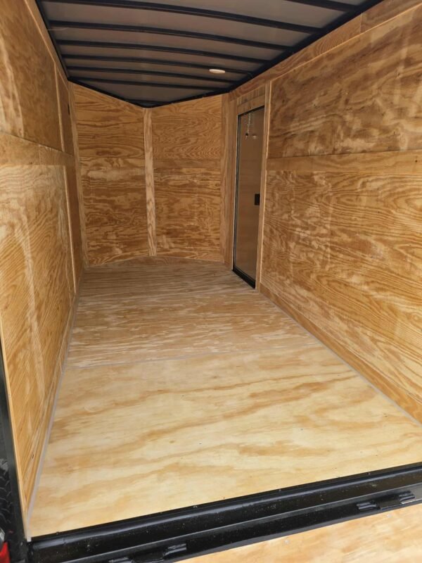 New Enclosed 6x12sa Pearl White Cargo Trailer