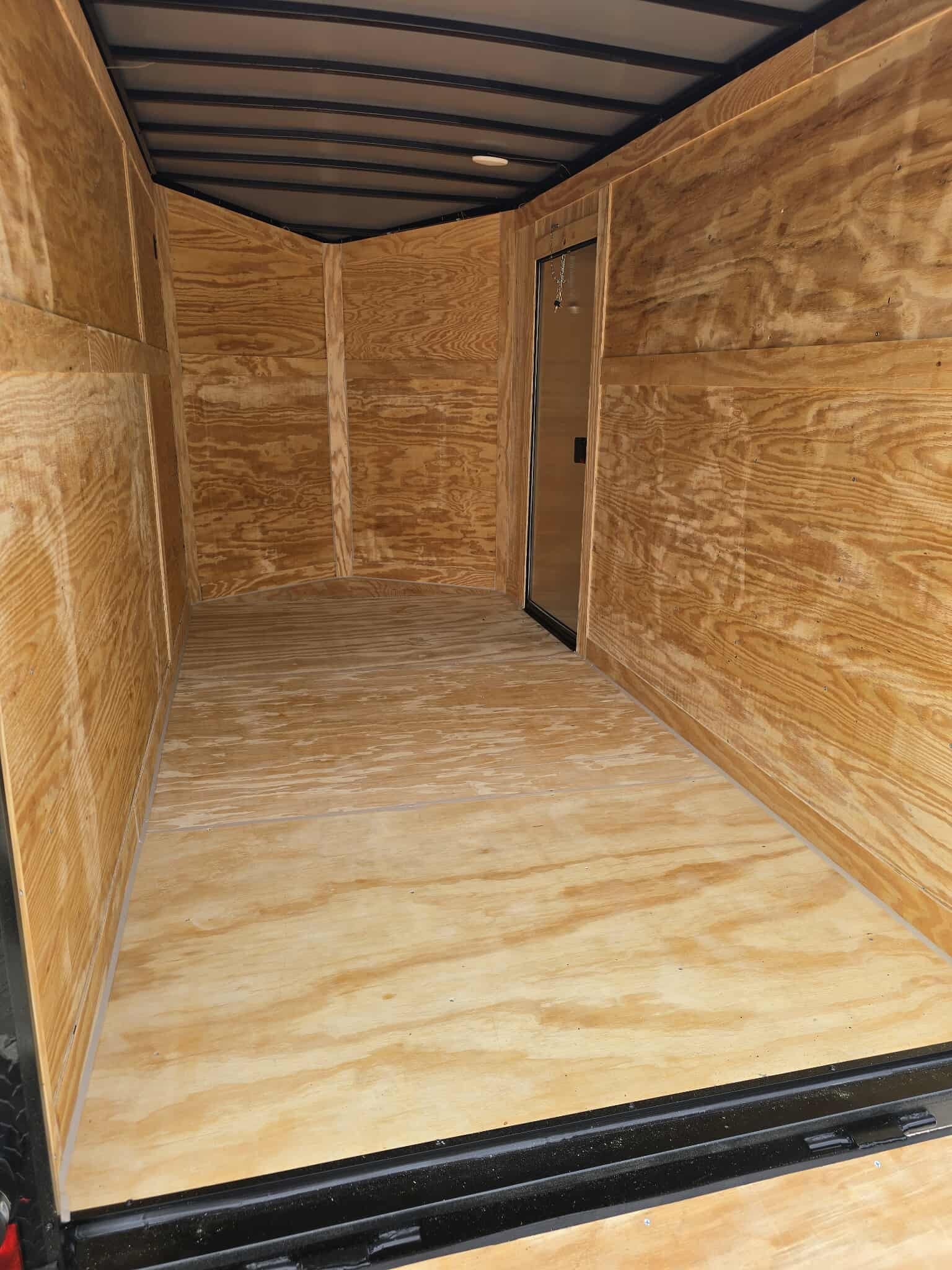 New Enclosed 6x12sa Pearl White Cargo Trailer - Image 5