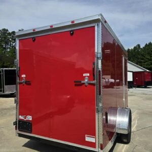 New Enclosed 6x12Sa Red Cargo Trailer - Image 3