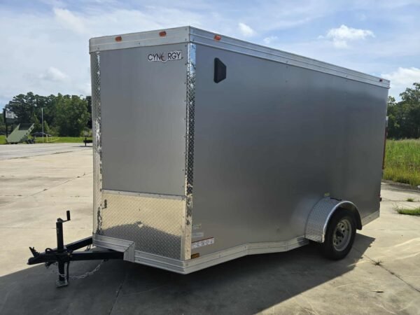 New Enclosed 6x12sa Silver Cargo Trailer