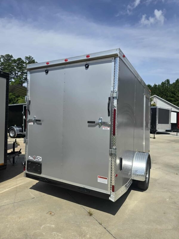 New Enclosed 6x12sa Silver Cargo Trailer