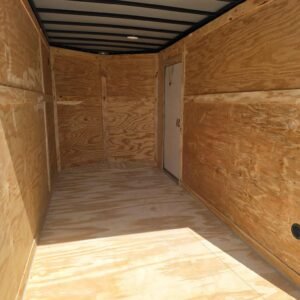 New Enclosed 6x12sa Silver Cargo Trailer - Image 5