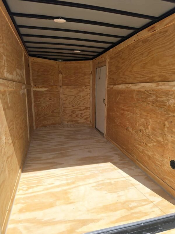 New Enclosed 6x12sa Silver Cargo Trailer