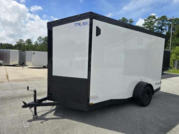 New Enclosed 6x12Sa White Cargo Trailer