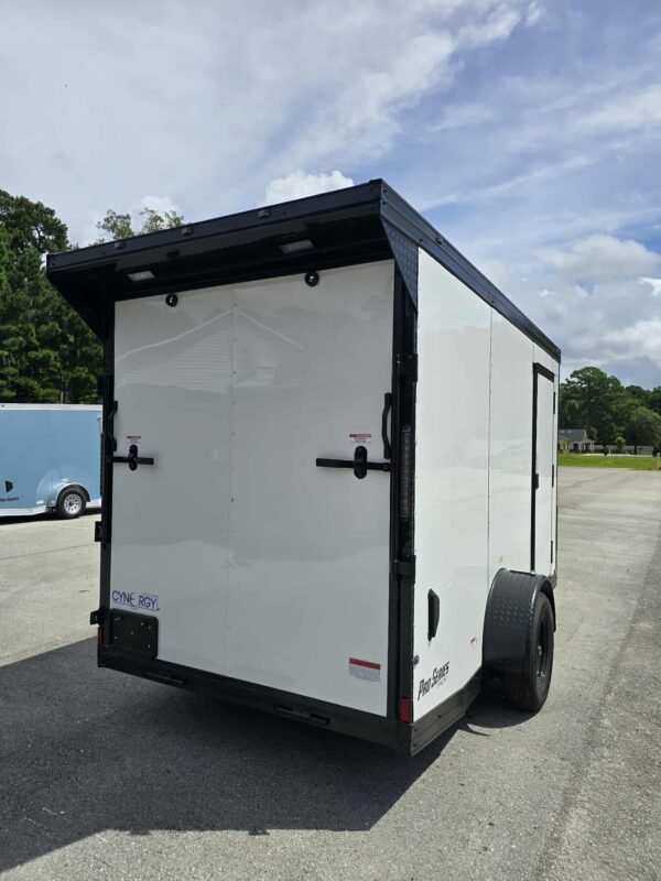 New Enclosed 6x12Sa White Cargo Trailer