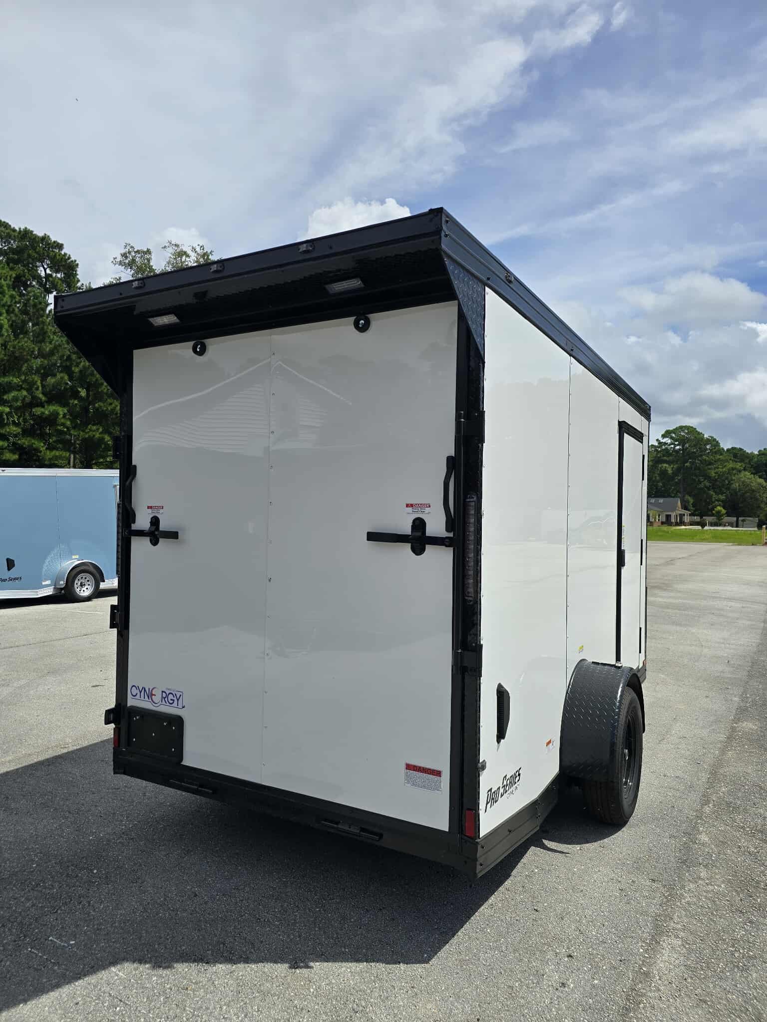 New Enclosed 6x12Sa White Cargo Trailer - Image 3
