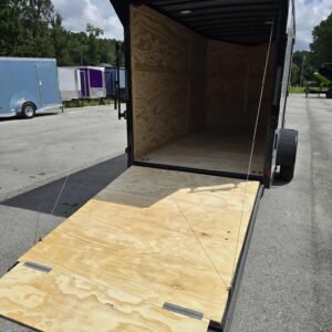 New Enclosed 6x12Sa White Cargo Trailer - Image 4