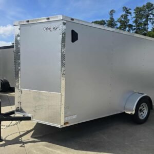 New Enclosed 6x12Sa Silver Cargo Trailer