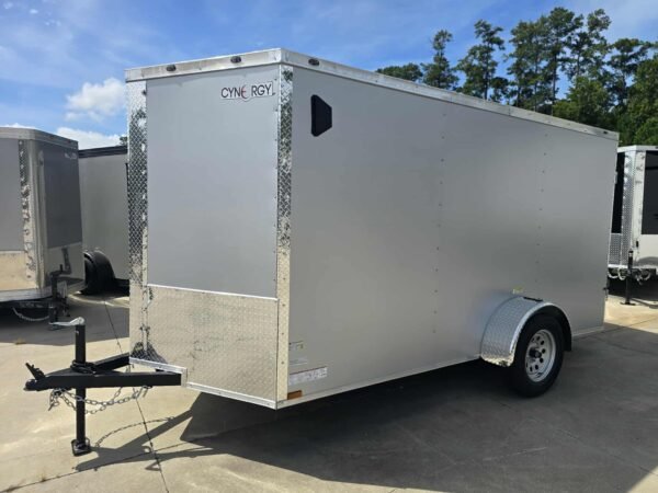 New Enclosed 6x12Sa Silver Cargo Trailer