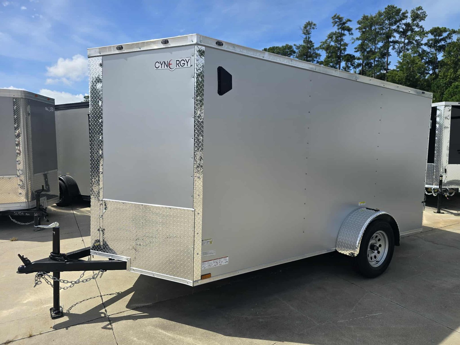 New Enclosed 6x12Sa Silver Cargo Trailer - Image 1
