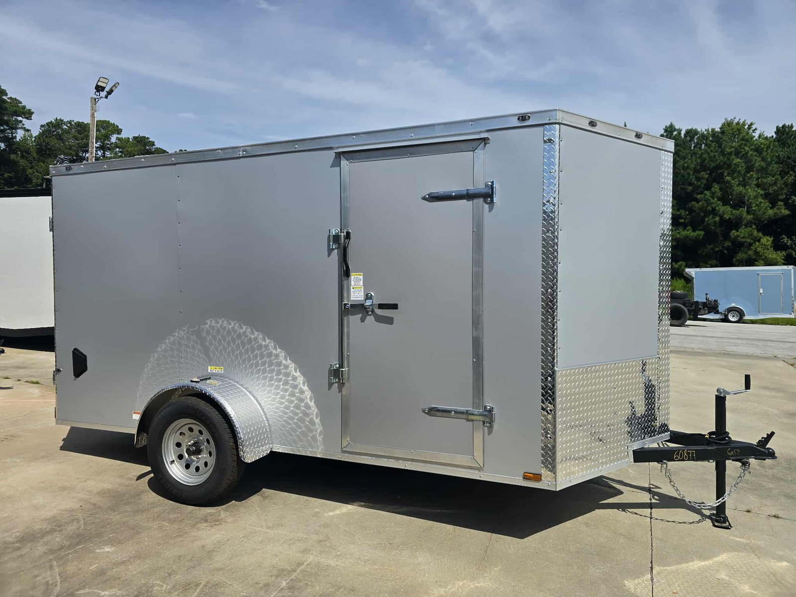 New Enclosed 6x12Sa Silver Cargo Trailer - Image 2