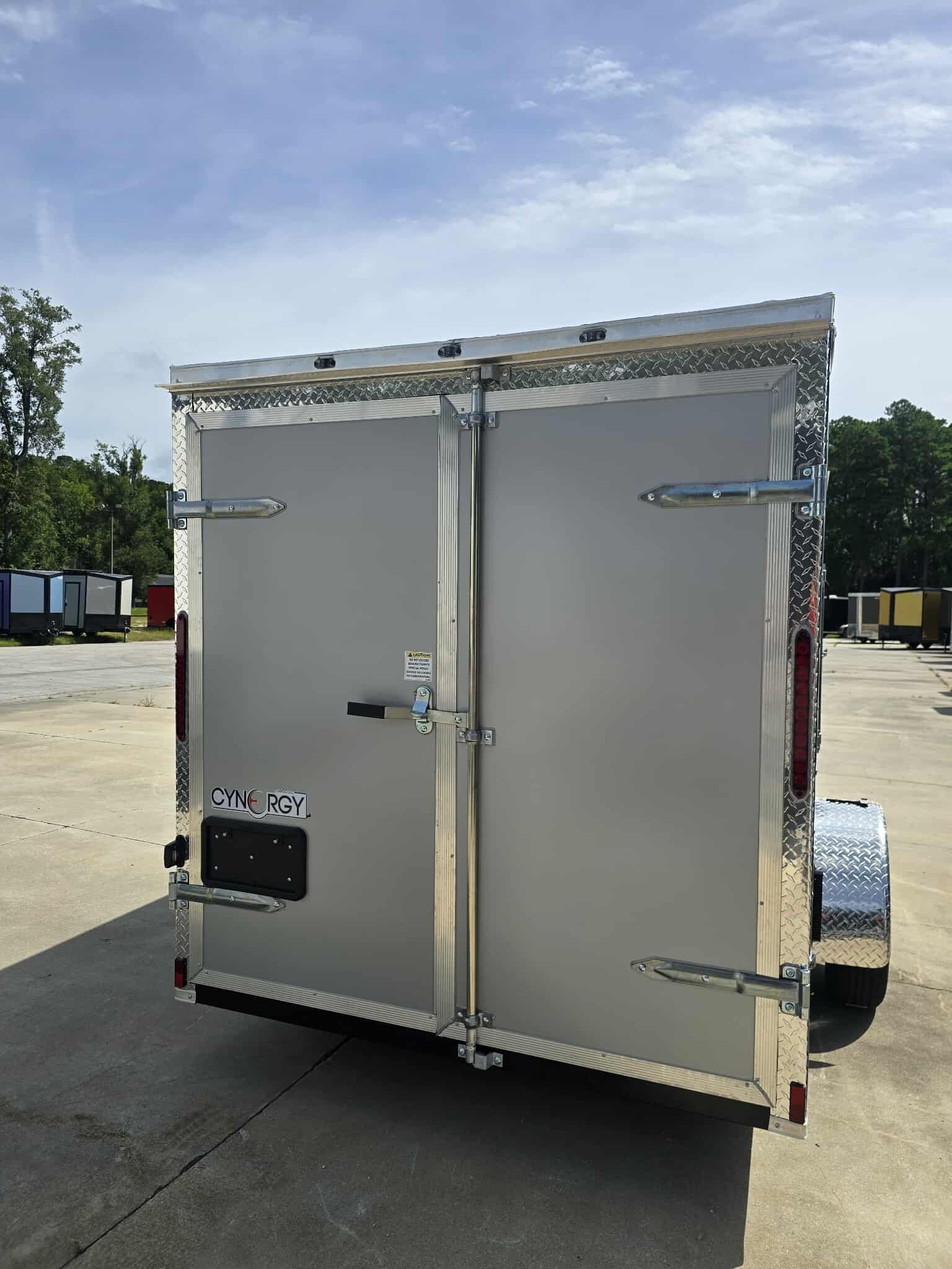 New Enclosed 6x12Sa Silver Cargo Trailer - Image 3