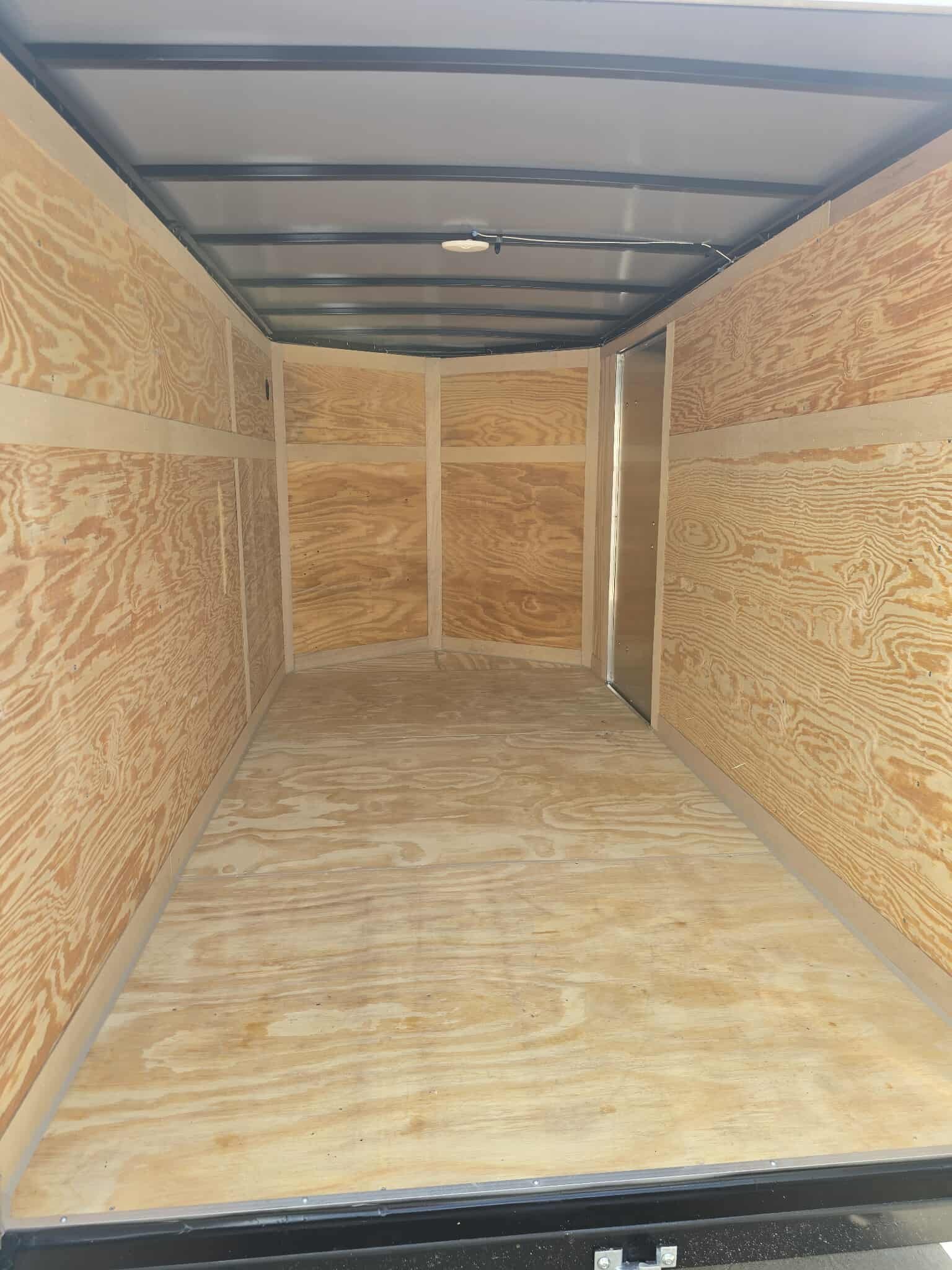 New Enclosed 6x12Sa Silver Cargo Trailer - Image 4