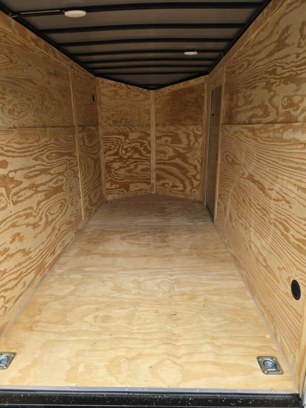 New Enclosed 6x12Sa Metallic Blue Cargo Trailer