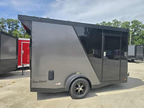New Enclosed 6x12Sa Two Tone Cargo Trailer