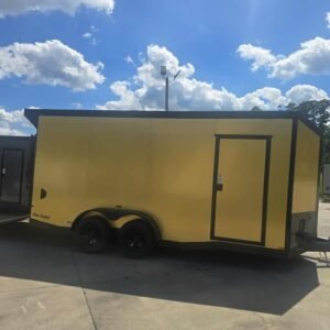 Enclosed 7x16 Gold Enclosed Cargo Trailer - Image 4