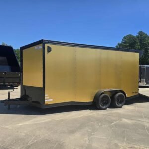 Enclosed 7x16 Gold Enclosed Cargo Trailer