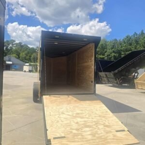 Enclosed 7x16 Gold Enclosed Cargo Trailer - Image 2