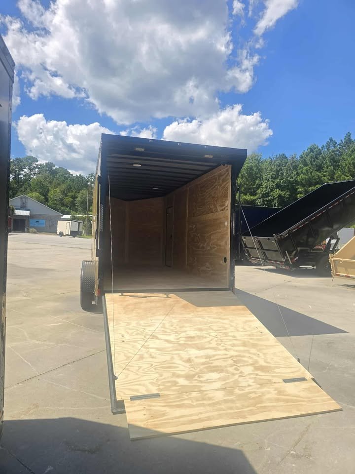 Enclosed 7x16 Gold Enclosed Cargo Trailer - Image 2