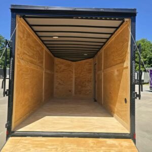 Enclosed 7x16 Pearl White Cargo Trailer - Image 2
