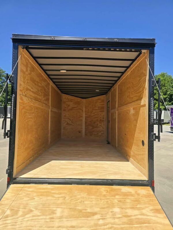Enclosed 7x16 Pearl White Cargo Trailer