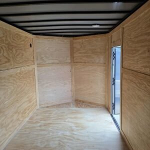 Enclosed 7x16 Purple Cargo Trailer - Image 3