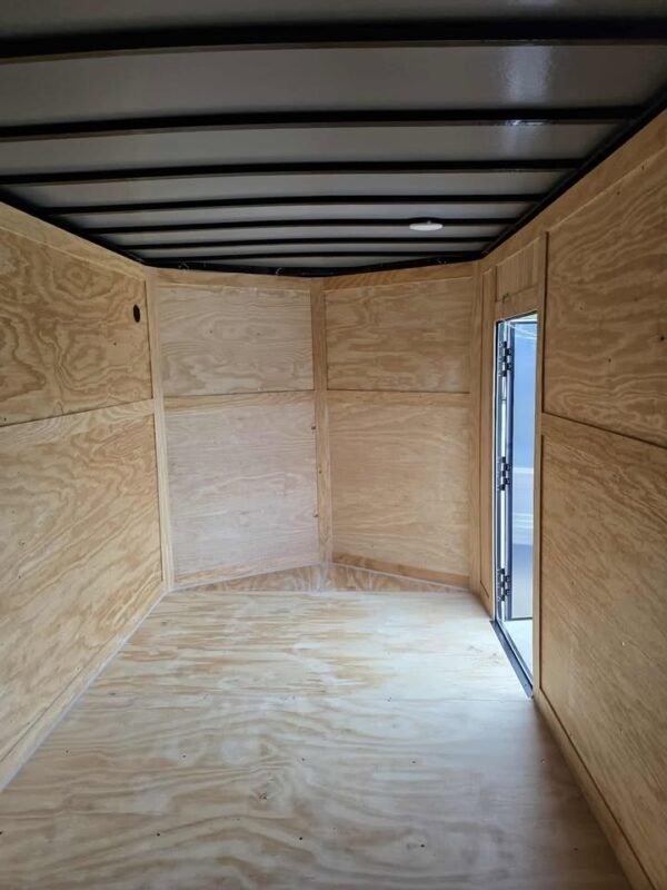 Enclosed 7x16 Purple Cargo Trailer