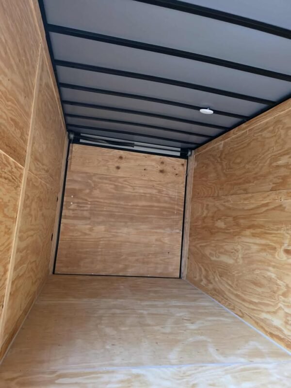 Enclosed 7x16 Purple Cargo Trailer